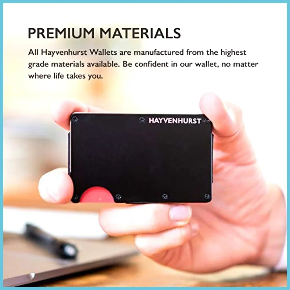 Slim RFID Blocking Aluminum Card Case with Money Clip Holds 12 Cards